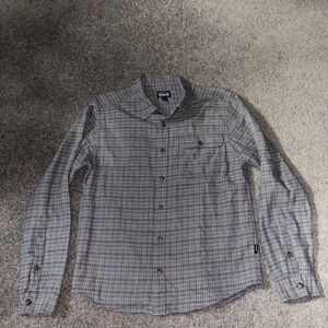 Patagonia Men’s Organic Cotton Shirt - Blue/Gray